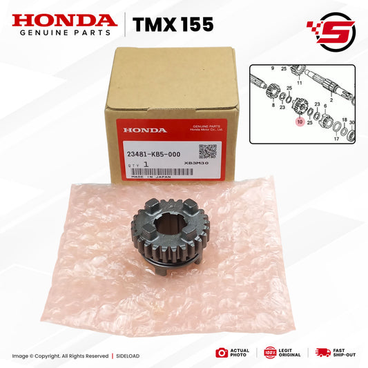 Gear, Mainshaft Fourth (25T) - TMX 155 - Honda Genuine (23481-KB5-000)