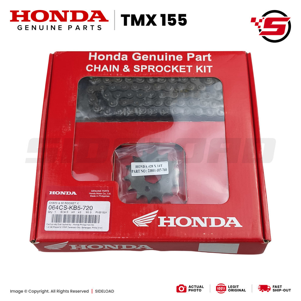Chain & Sprocket Kit (14x51T-428H) - TMX 155 - Honda Genuine (064CS-KB5-720)