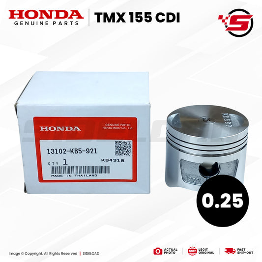 Piston, 0.25 - TMX 155 CDI - Honda Genuine (13102-KB5-921)