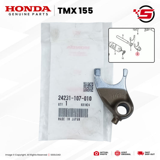 Fork, Center Gearshift - TMX 155 - Honda Genuine (24231-107-010)