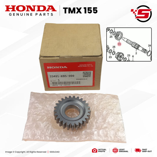 Gear, Countershaft Fourth (25T) - TMX 155 - Honda Genuine (23491-KB5-000)