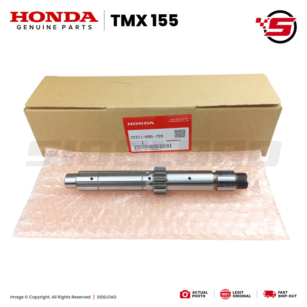 Mainshaft, Transmission (13T) - TMX 155 - Honda Genuine (23211-KB5-720)