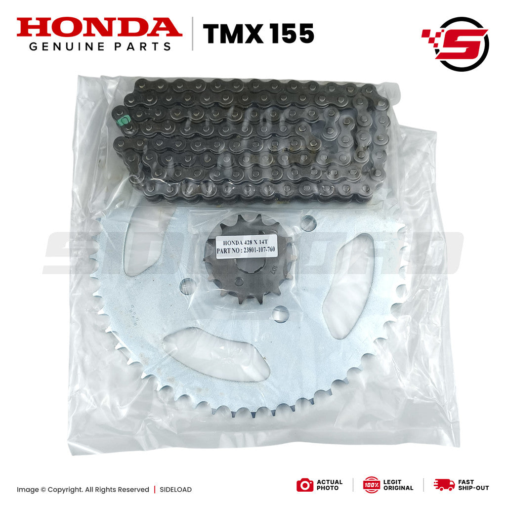 Chain & Sprocket Kit (14x51T-428H) - TMX 155 - Honda Genuine (064CS-KB5-720)