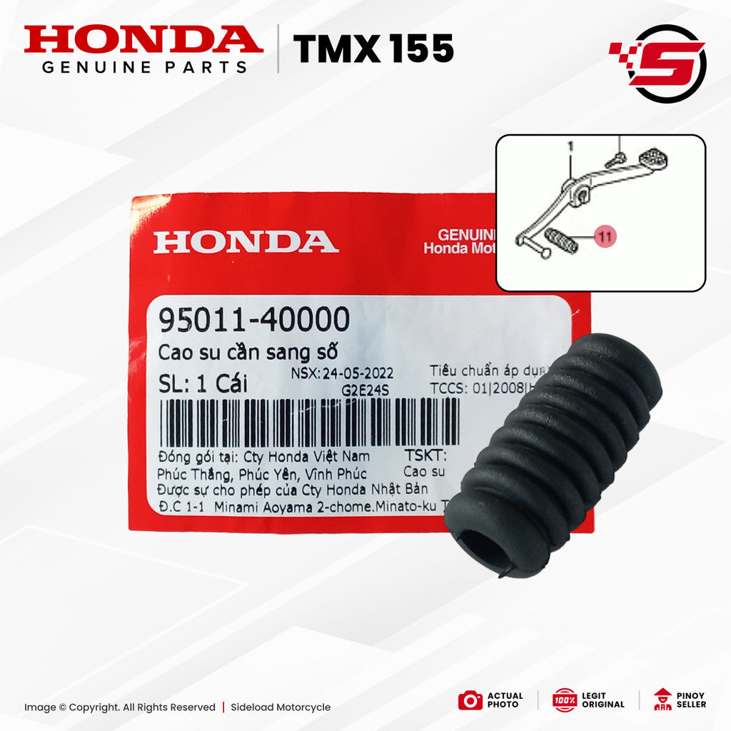 Rubber, Change Pedal - TMX 155 125 Alpha - Honda Genuine (95011-40000)