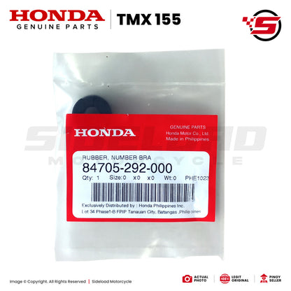 Rubber, Number Bracket Cushion - TMX 155 125 Alpha - Honda Genuine (84705-292-000)