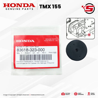 Rubber, Battery Box - TMX 155 - Honda Genuine (83618-323-000)