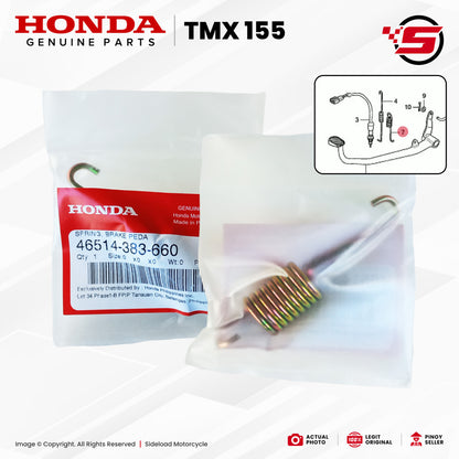 Spring, Brake Pedal - TMX 155 - Honda Genuine (46514-383-660)