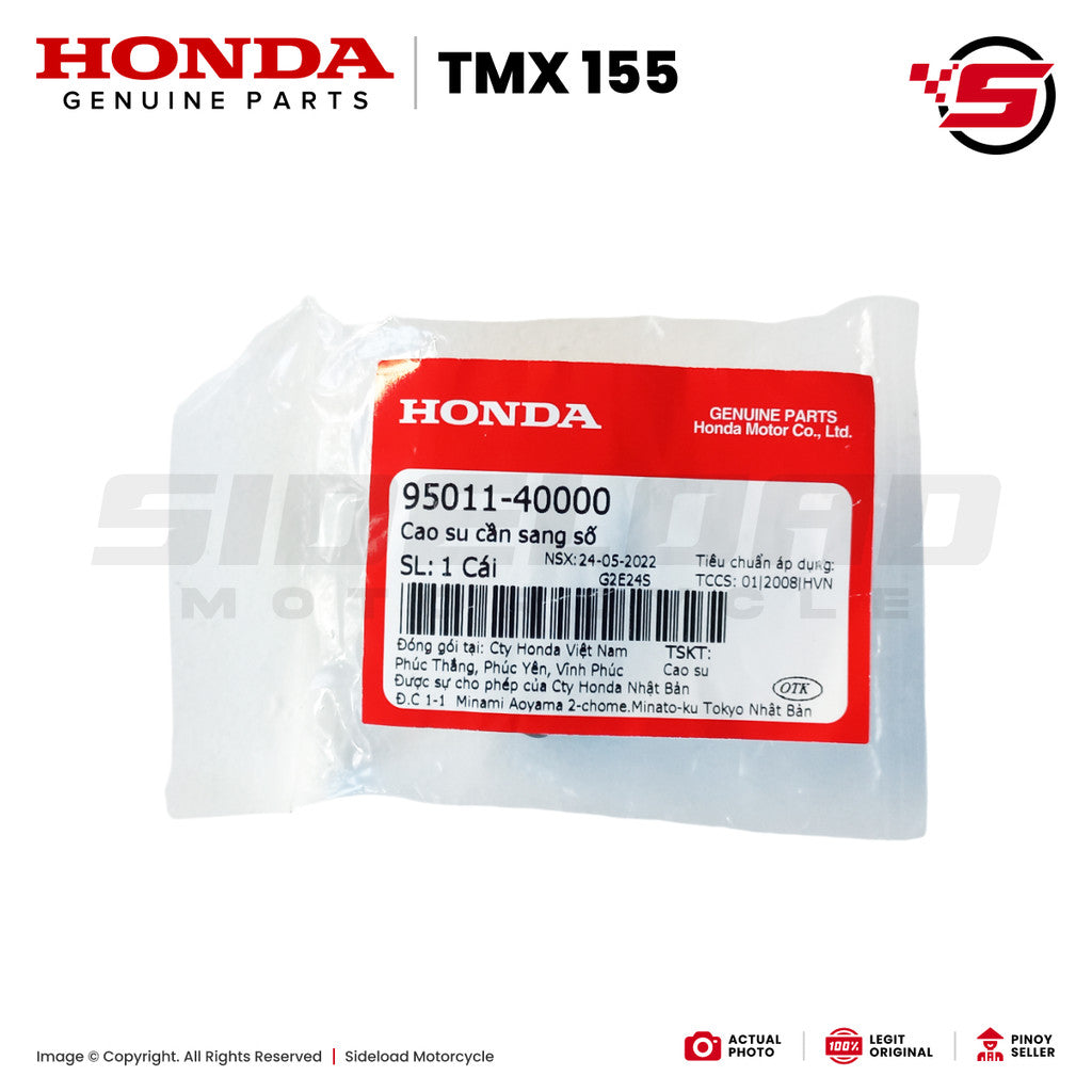 Rubber, Change Pedal - TMX 155 125 Alpha - Honda Genuine (95011-40000)