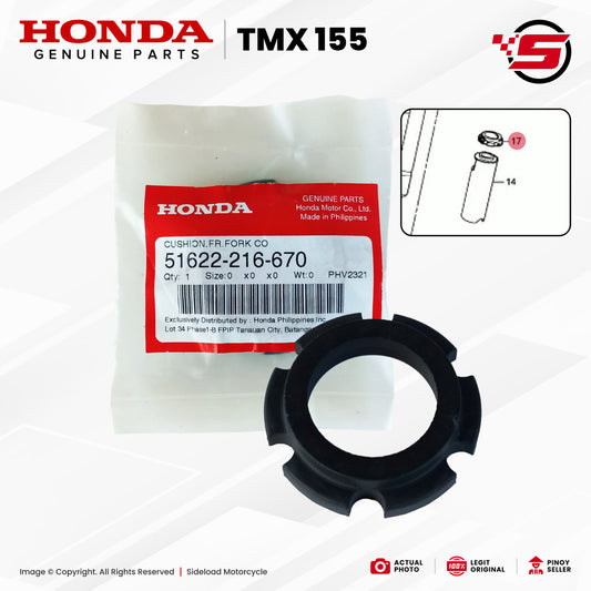 Rubber Cushion, Front Fork Cover Lower - TMX 155 - Honda Genuine (51622-216-670)