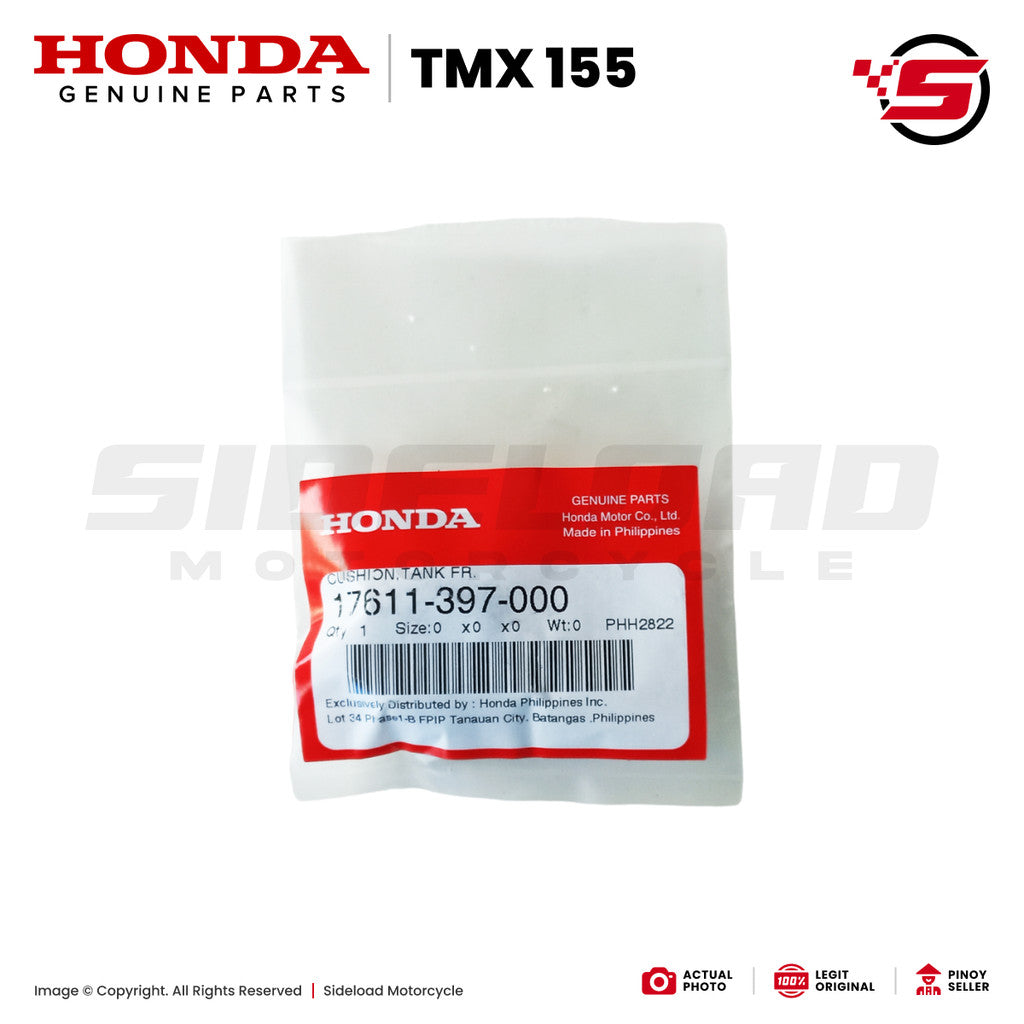 Rubber Cushion, Fuel Tank Front (Circle) - TMX 155 - Honda Genuine (17611-397-000)