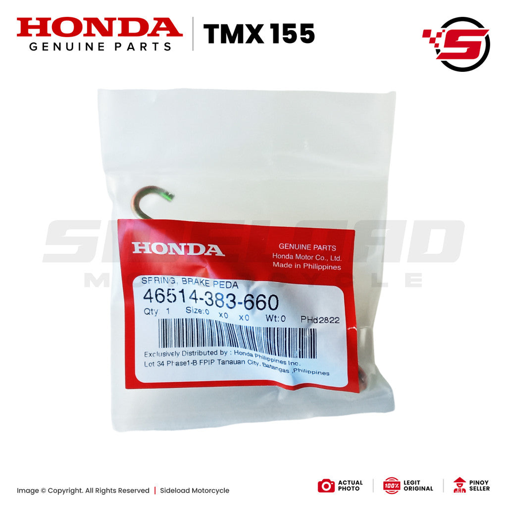 Spring, Brake Pedal - TMX 155 - Honda Genuine (46514-383-660)