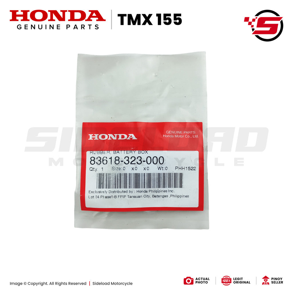 Rubber, Battery Box - TMX 155 - Honda Genuine (83618-323-000)