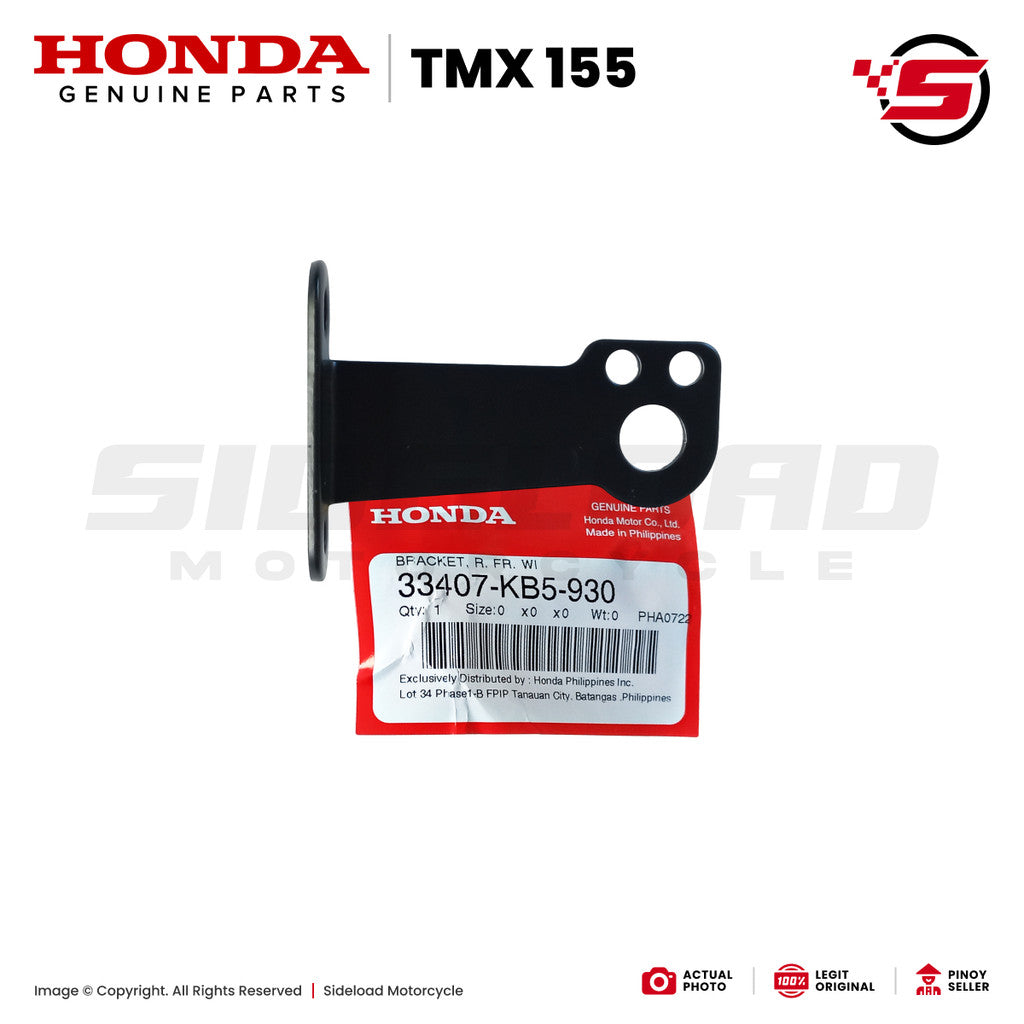 TMX 155 - Bracket, Winker - Front, Right - Honda Genuine (33408-KB5-930)