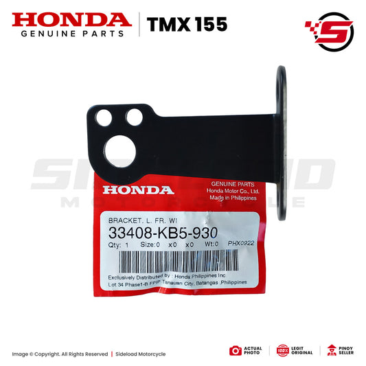 TMX 155 - Bracket, Winker - Front, Left - Honda Genuine (33408-KB5-930)