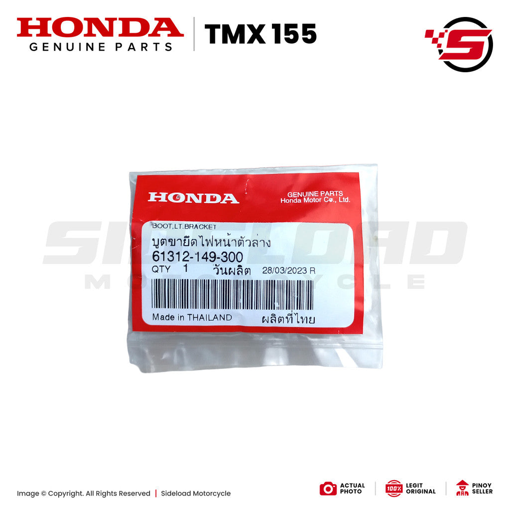 Rubber Boot, Headlight Bracket - TMX 155 - Honda Genuine (61312-149-300)