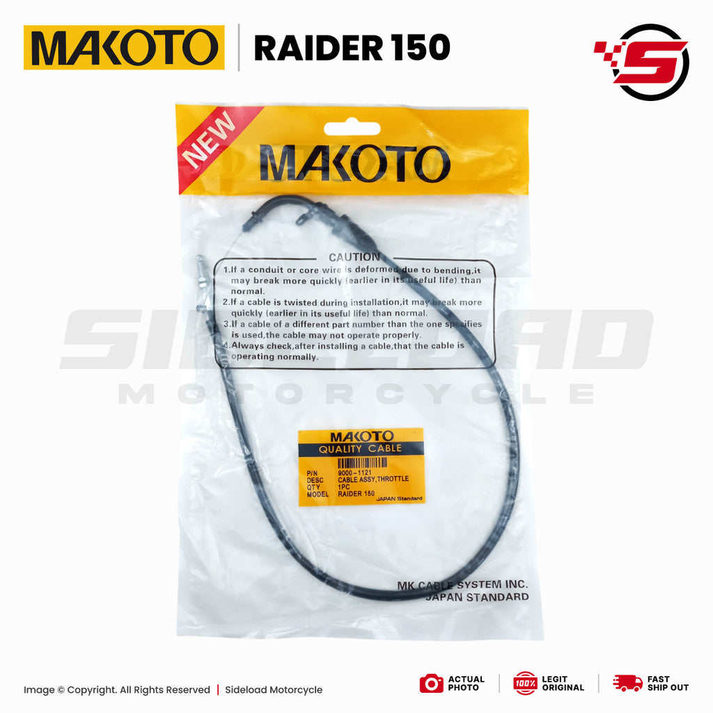 Cable, Throttle - Raider 150 - Makoto