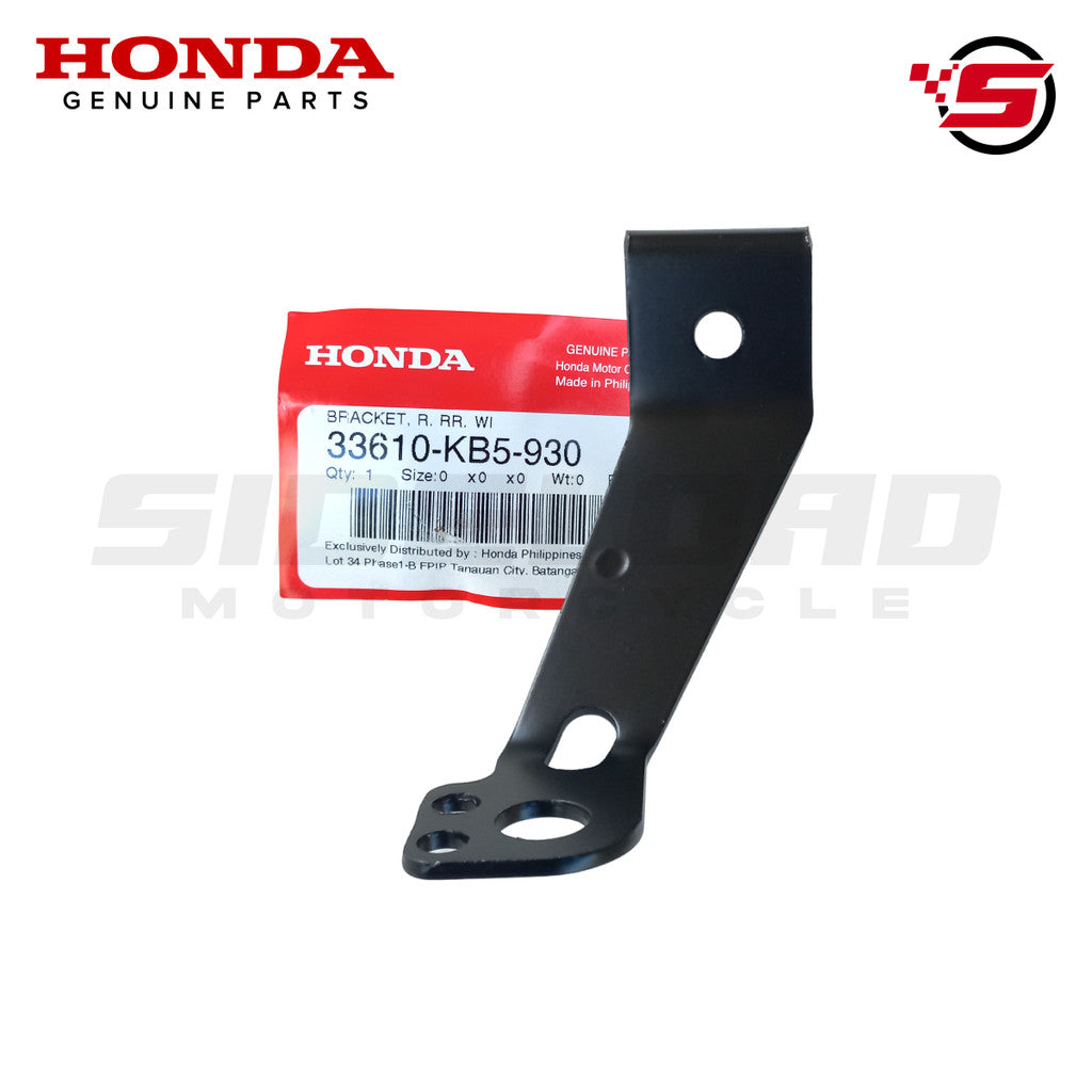 Bracket, Rear Winker (L&R) - TMX 155 - Honda Genuine (33610/33615-KB5-930)