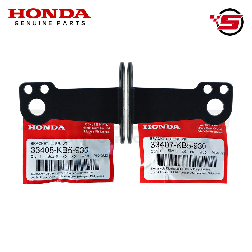 Bracket, Front Winker (L&R) - TMX 155 - Honda Genuine (33407/33408-KB5-930)