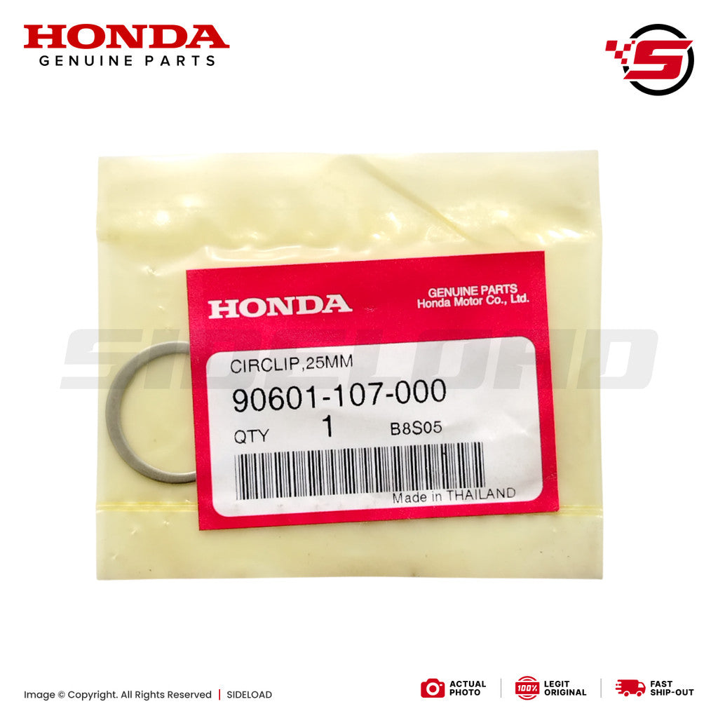 Circlip, 25mm (Countershaft) - TMX 155, Universal - Honda Genuine (90601-107-000)