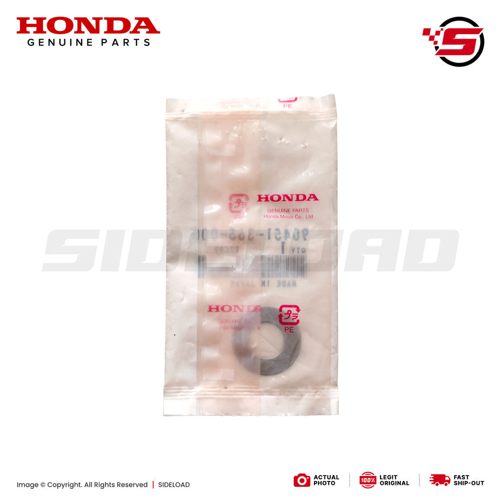 Washer, Thrust, 15mm (Countershaft) - TMX 155, XR200, Universal - Honda Genuine (90451-365-000)