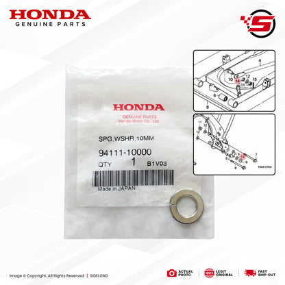 Washer, Spring, 10mm - TMX 155 125, Supremo, Universal - Honda Genuine (94111-10000)