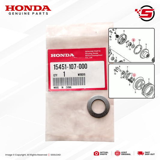 Washer, Locking (Rotor Filter, Clutch Housing) - TMX 155, XR200 - Honda Genuine (15451-107-000)