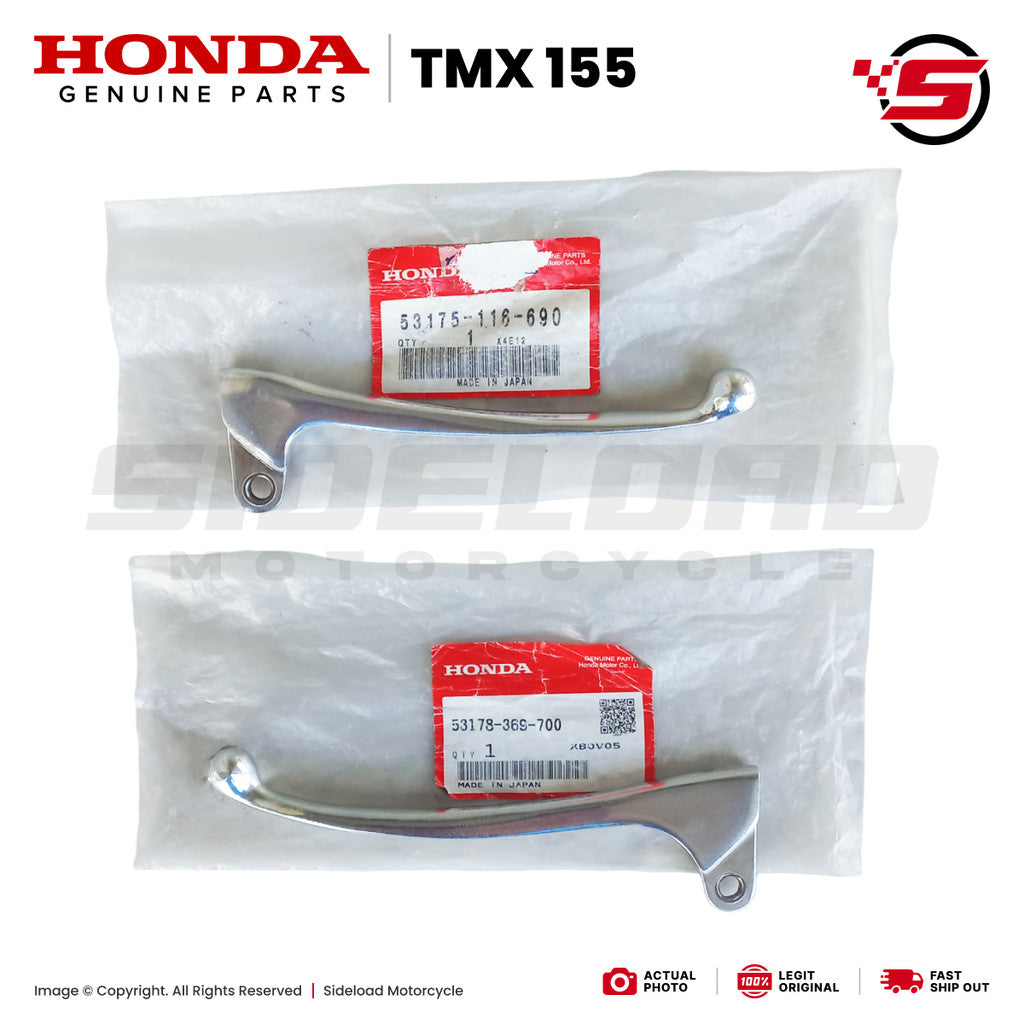 Lever, Clutch & Brake - Set - TMX 155 - Honda Genuine (53175-116-690 / 53178-369-700)
