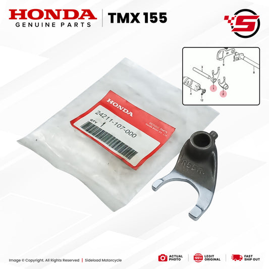 Fork, R. Gearshift - TMX 155 - Honda Genuine (24211-107-000)