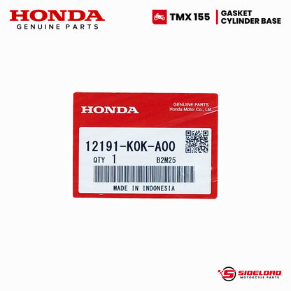 Gasket, Cylinder Base - TMX 155 - Honda Genuine (12191-K0K-A00)