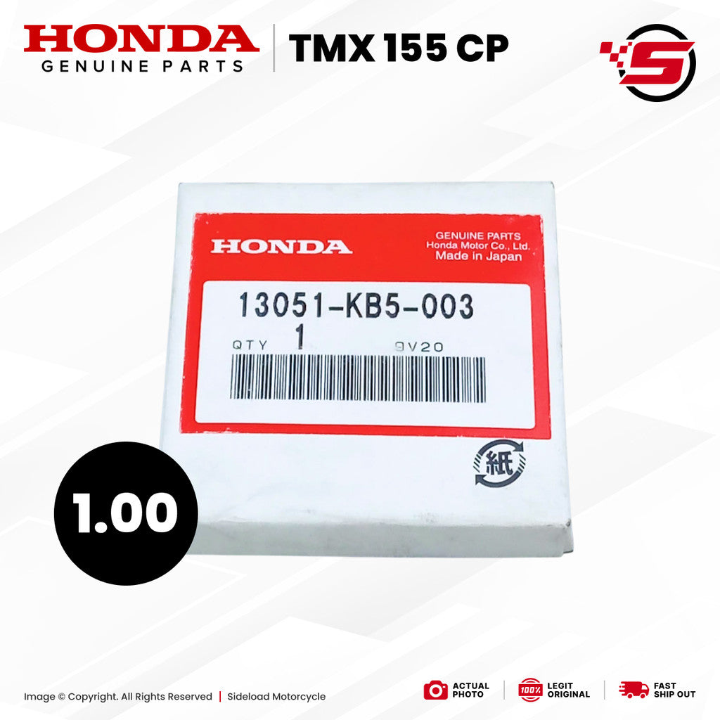 Ring Set, Piston (1.00) - TMX 155 CP - Honda Genuine (13051-KB5-003)
