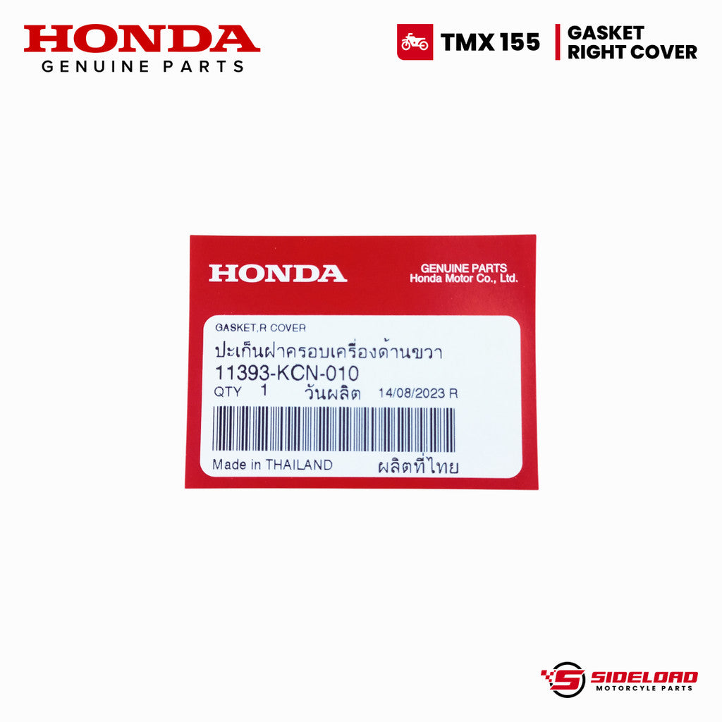 Gasket, Right Cover - TMX 155 - Honda Genuine (11393-KCN-010)