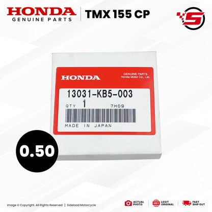 Ring Set, Piston (0.50) - TMX 155 CP - Honda Genuine (13031-KB5-003)