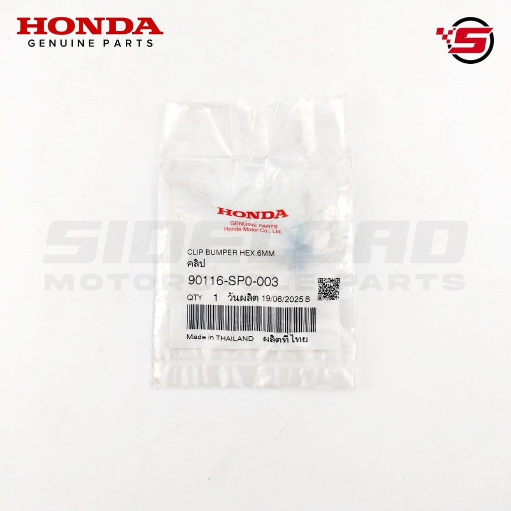 Clip, Bumper Seal - Click 125i - Honda Genuine (90116-SP0-003)