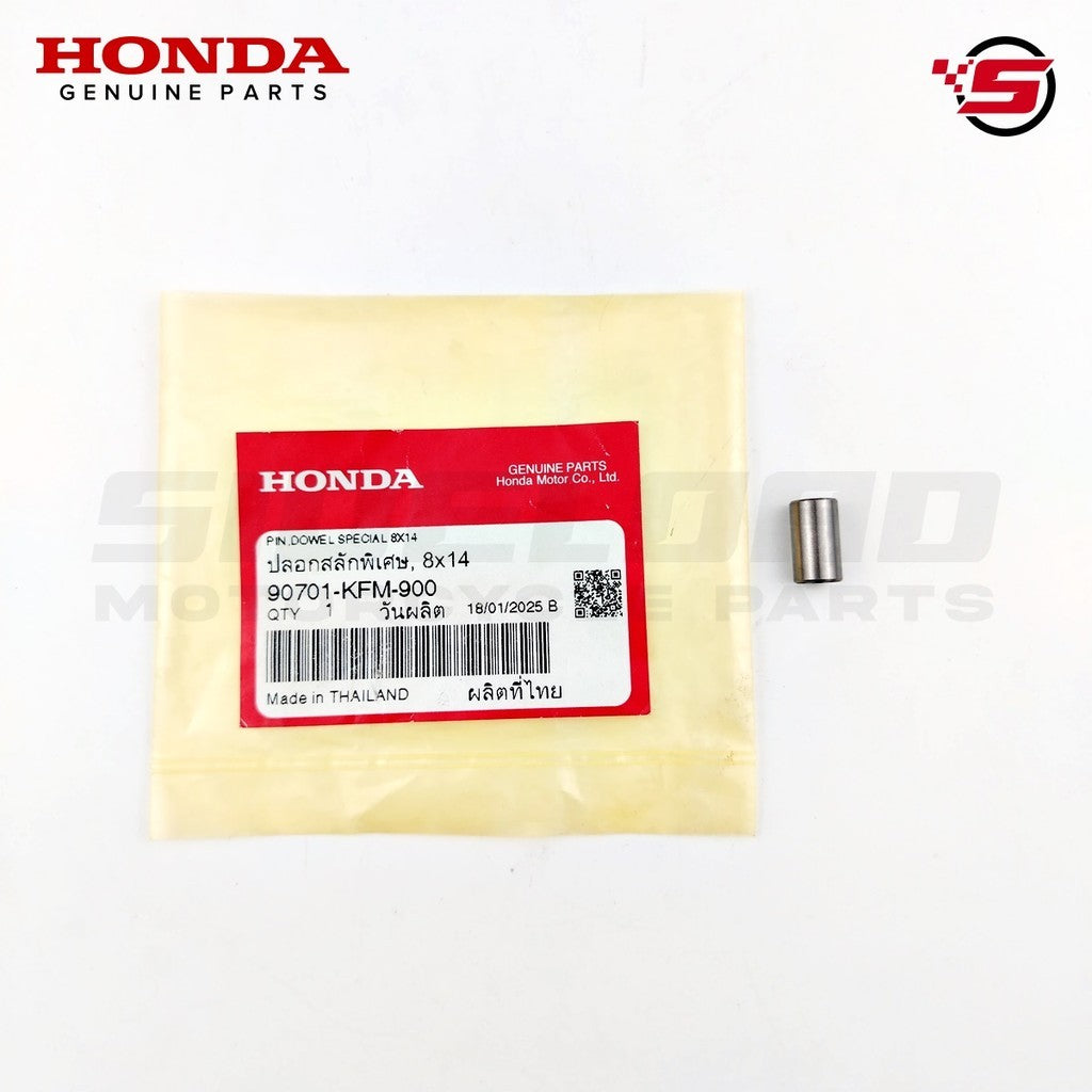 Dowel Pin, 8x14 (Crankcase Cover) - TMX, Click, PCX, ADV, etc. - Honda Genuine (90701-KFM-900)