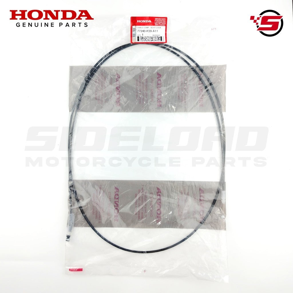 Cable Comp., Seat Lock (Hi-Lex) - Click 125i 150i - Honda Genuine (77240-K59-A11)