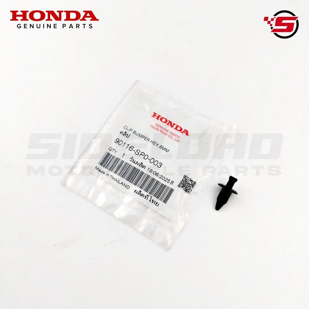 Clip, Bumper Seal - Click 125i - Honda Genuine (90116-SP0-003)