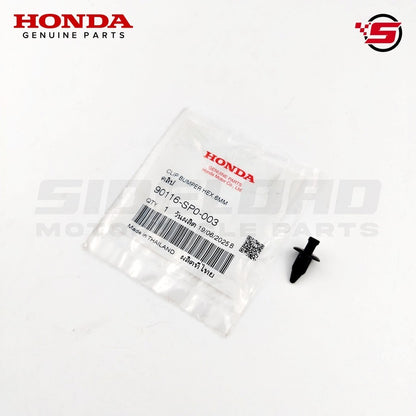 Clip, Bumper Seal - Click 125i - Honda Genuine (90116-SP0-003)
