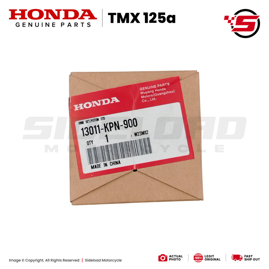 Ring Set, Piston (Std.) - TMX 125 Alpha - Honda Genuine (13011-KPN-900)