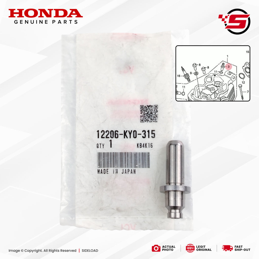 Guide, Intake Valve - TMX 155 - Honda Genuine (12206-KY0-315)