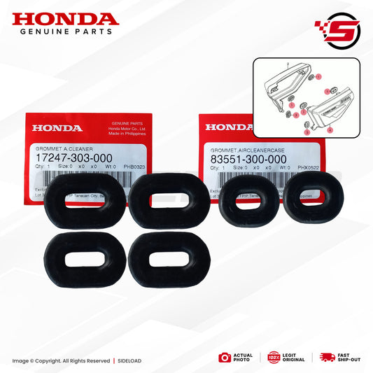 Rubber Grommet, Side Cover - 1 Set (6 pcs) - TMX 155 - Honda Genuine