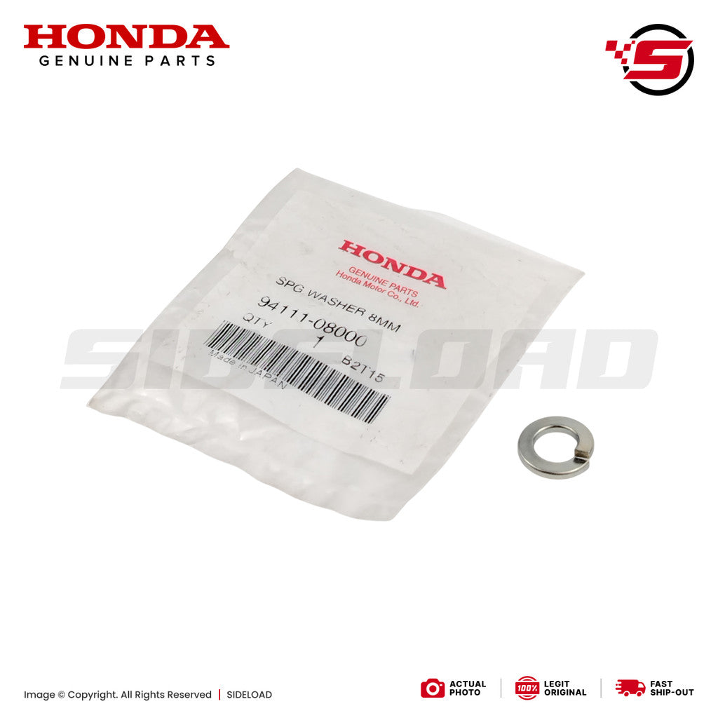 Washer, Spring, 8mm (Bracket, Muffler) - TMX 155 125, Universal - Honda Genuine (94111-08000)