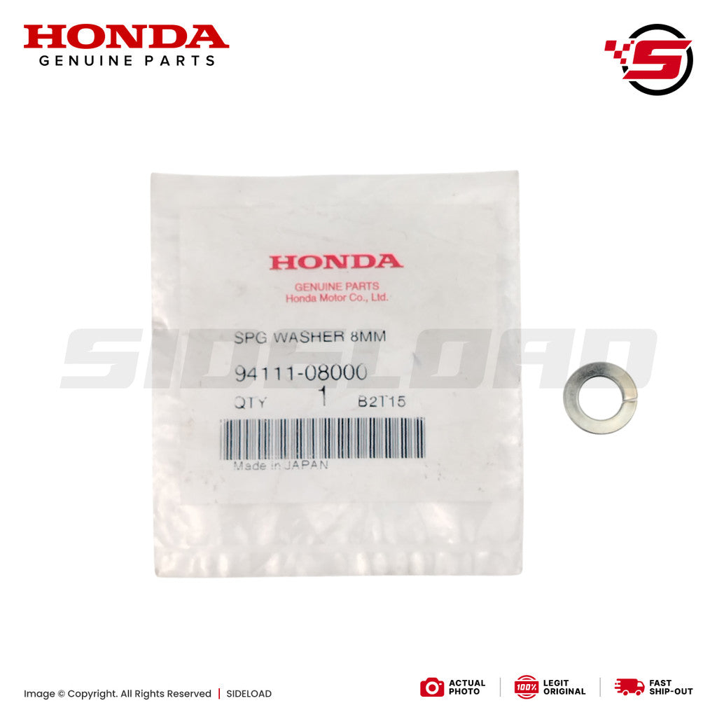 Washer, Spring, 8mm (Bracket, Muffler) - TMX 155 125, Universal - Honda Genuine (94111-08000)