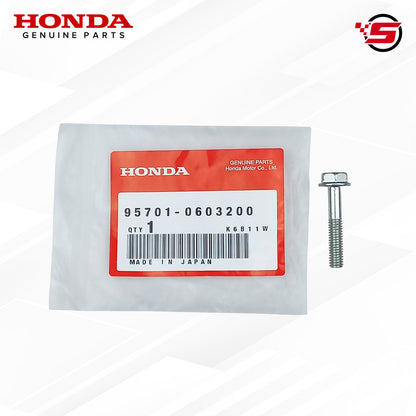 Bolt, Flange, 6x32 (Brake Arm - Alternative) - TMX 155, 125 Alpha - Honda Genuine (95701-06032-00)